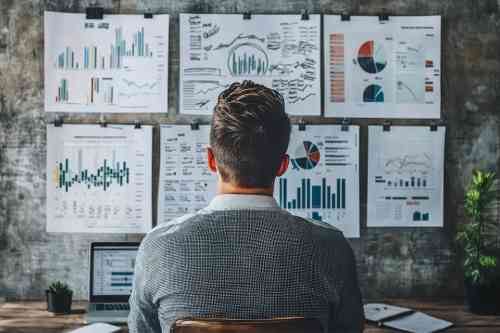© ImageKing - stock.adobe.com Mann prüft Finanzdaten